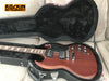 2006 Epiphone SG Faded G-400 6 String Electric Guitar, Worn Brown With Hard Shell Case