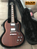 2006 Epiphone SG Faded G-400 6 String Electric Guitar, Worn Brown With Hard Shell Case