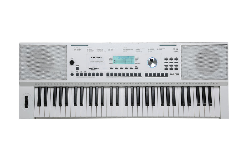 Kurzweil KP-110-WH Portable Digital Keyboard/Arranger, White