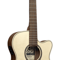 LÂG Guitar T270ASCE Tramontane Auditorium Slim Cutaway Acoustic-Electric