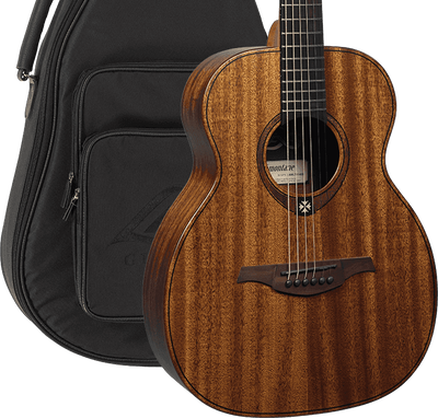 Lâg Travel-KA Tramontane Acoustic Travel Guitar with Gig Bag, Khaya (African Mahogany)