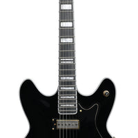 Hagstrom VIK67-G-BLK 67' Viking II Electric Guitar, Black Gloss