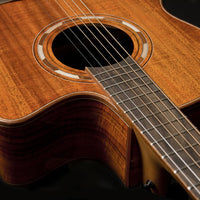 Washburn G55CE Comfort Deluxe 55 Series Grand Auditorium Cutaway Acoustic-Electric Guitar, Koa