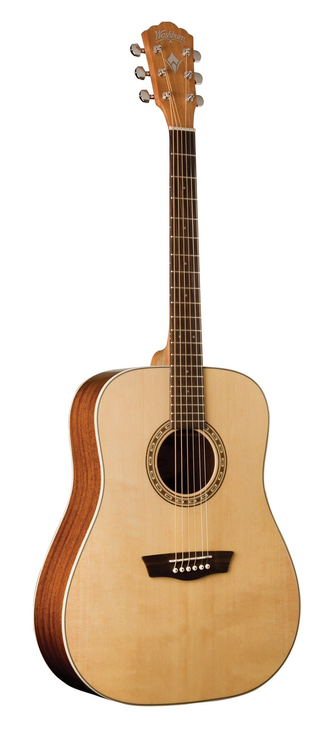 Washburn D7S Harvest Dreadnought Acoustic Guitar Natural Gloss
