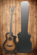 Breedlove Solo Pro Concerto Edgeburst Acoustic Bass CE With Hardshell Case