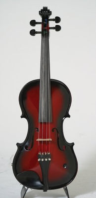Barcus Berry BAR-AEVR-U Acoustic-Electric Violin, Red 