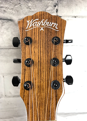 Hardshell Case Bundle: Washburn VITE S9V Bella Tono Studio Cutaway  Acoustic-Electric Guitar, Gloss Charcoal Burst