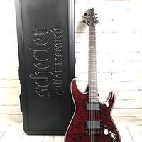 Schecter Hellraiser C-1 Electric Guitar Bundle With Schecter Hardshell Case, Black Cherry
