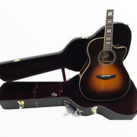 D'Angelico Excel Gramercy Acoustic-Electric Guitar With Hard Shell Case, Vintage Sunburst