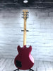 D'Angelico Premier Brighton Basswood Electric Guitar With Gig Bag, Oxblood