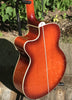 Washburn Festival EA15 Mini-Jumbo Acoustic-Electric Guitar, Ice Tea Burst