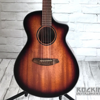 Breedlove ECO Series Discovery S Concert Edgeburst CE Acoustic-Electric Guitar, African Mahogany-African Mahogany