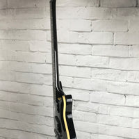 Hamer Archtop Electric Guitar SATF-TBK, Transparent Black/Maple Veneer with Free Gig Bag