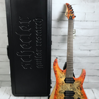 Schecter Reaper-6 Electric Guitar Bundle With Schecter SGR-1C Hardshell Case, Inferno Burst