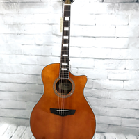 D'Angelico Premier Gramercy Acoustic-Electric Guitar, Vintage Natural Gloss