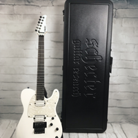Schecter Sun Valley Super Shredder PT FR Electric Guitar with Schecter SGR-UNI Hardshell Case, Metallic White