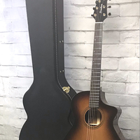 Breedlove Solo Pro Concert Edgeburst CE Acoustic-Electric Guitar with Hardshell Case