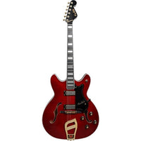 Hagstrom VIK67-G 67' Viking II Electric Guitar, Wild Cherry Transparent