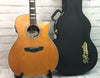 D'Angelico Premier Gramercy Acoustic-Electric Guitar With Hardshell Case, Vintage Natural Gloss