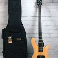 Warwick RockBass Streamer Standard, 4-String Electric Bass Guitar, Natural Satin with Rockbag